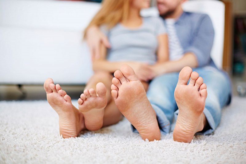 Couple on floor